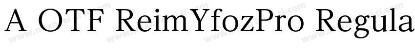 A OTF ReimYfozPro Regular字体转换